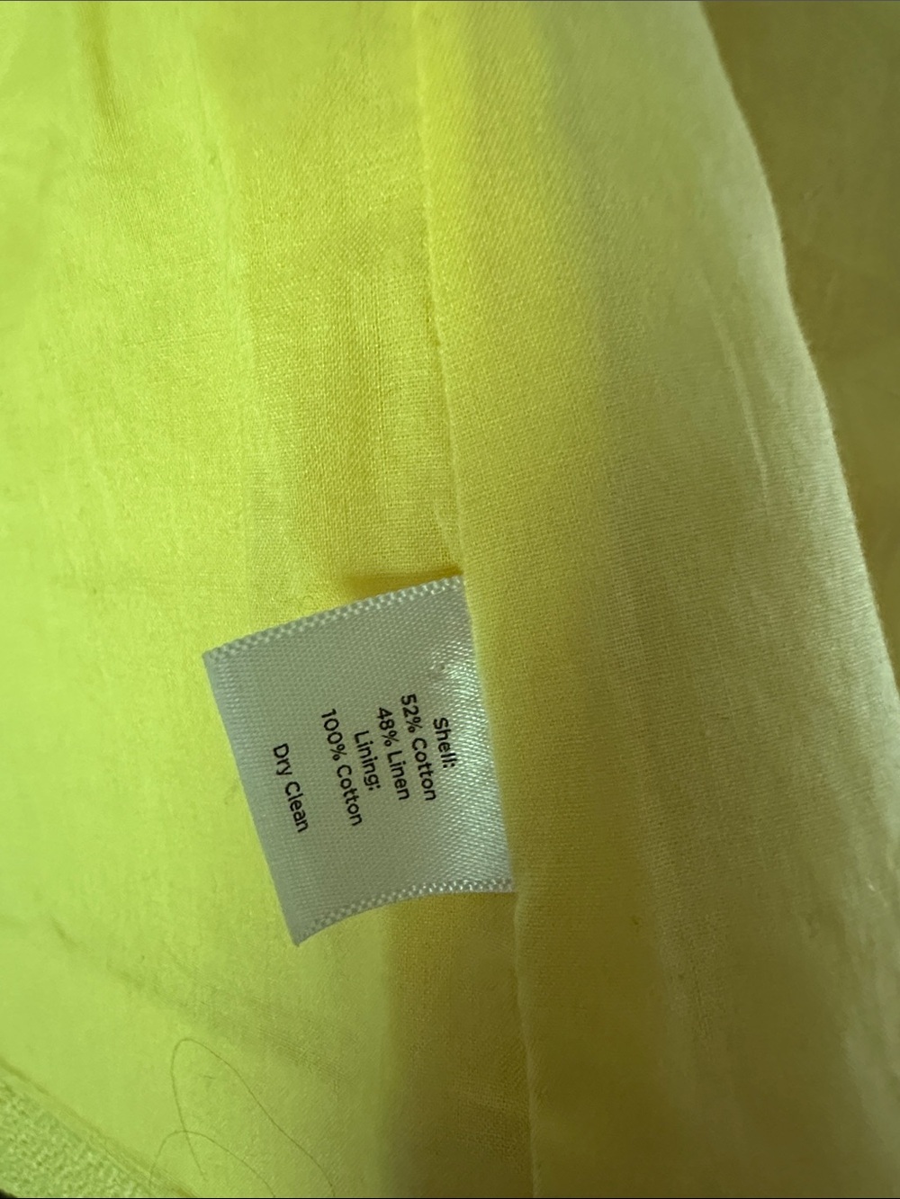 Talbots Bright Yellow Round-Neck Button Jacket - Picture 5 of 5
